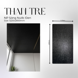 Tấm ốp than tre sóng nước đen-Npp13