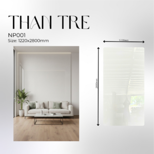 Tấm ốp than tre pet trắng bóng - Np001