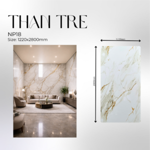 Tấm ốp than tre vân đá ánh kim - Np18