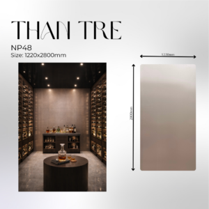 Tấm ốp than tre vân kim loại hồng- NP048