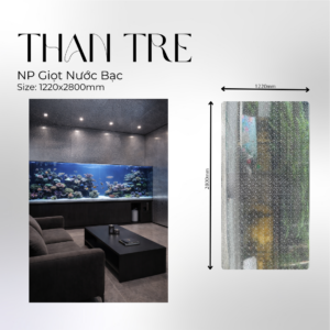 Tấm ốp than tre giọt nước bạc - Npgnb