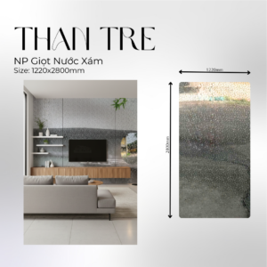 Tấm ốp than tre giọt nước xám - Npgnx